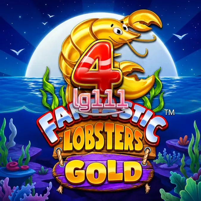 Tampilan visual slot 4 Fantastic Lobsters Gold dengan tema bawah laut yang hidup