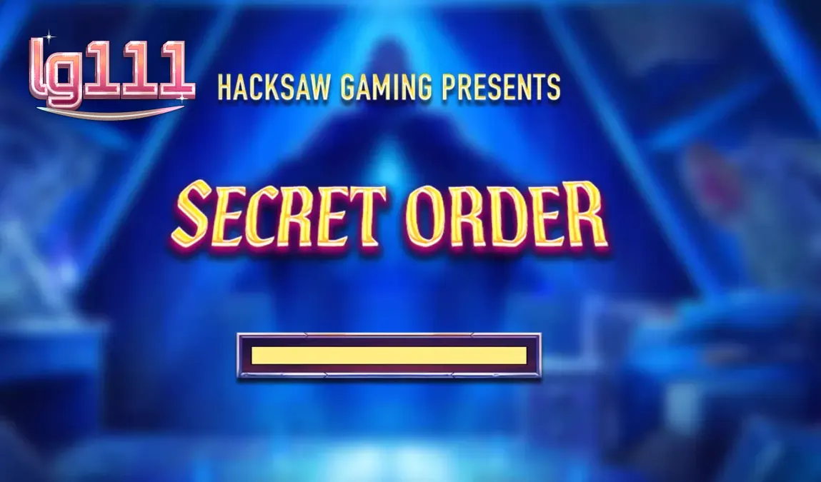 Tampilan visual slot Secret Order dengan simbol okultisme dan grid 5x4